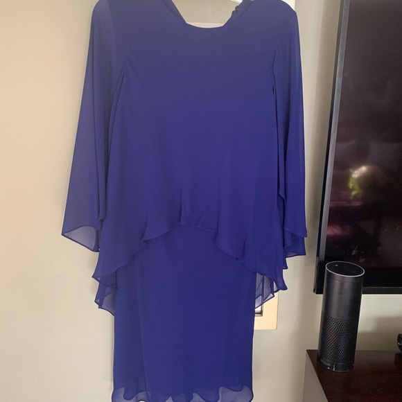 Ralph Lauren Cassie Layered Overlay Dress - Picture 2 of 3